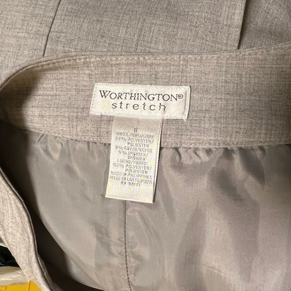 Worthington Stretch Pencil Skirt Light Gray Size 8 - Picture 3 of 4